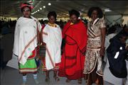 Women in traditional regalia attending Awards